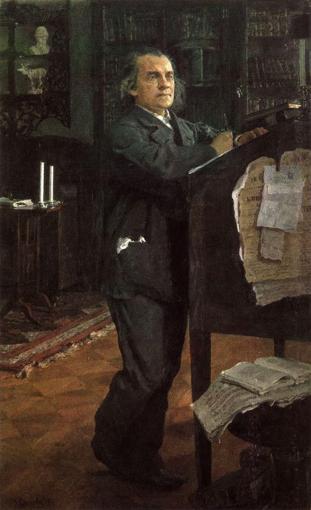 Портрет композитора А.Н.Серова, отца художника. 1888-1889